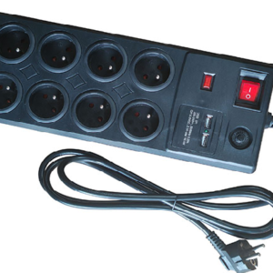 MULTIPRISE 8X +INT +USB A/C +1,5M NOIR