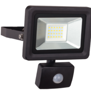 PROJECTEUR MURAL +DETEC NOIR 20W 1600LM