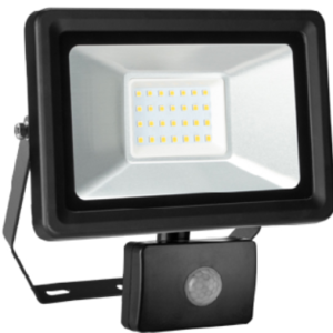 PROJECTEUR MURAL +DETEC NOIR 30W 2550LM