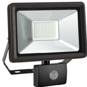 PROJECTEUR MURAL +DETEC NOIR 50W 4250LM