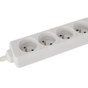 BLOC MULTIPRISE BLANC 4P + CORDON 1,5M